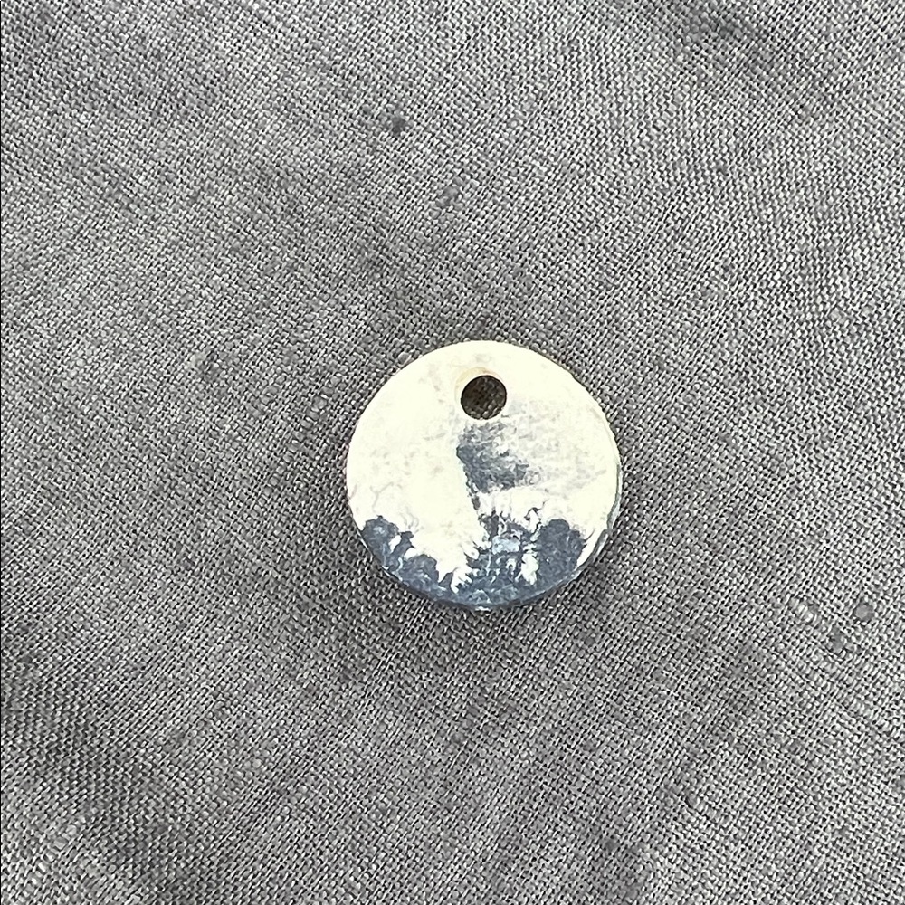 Round Pendant with Abstract Design